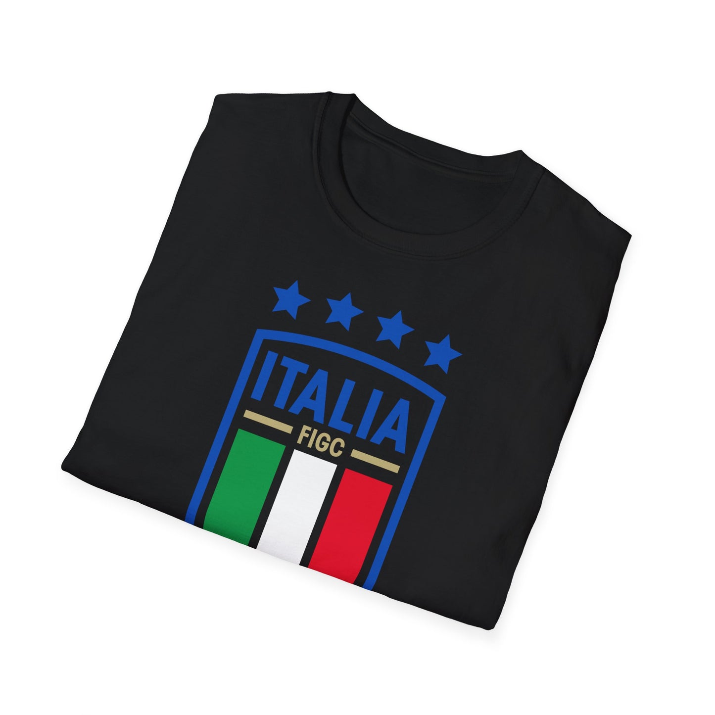 ITALIA-BLACK edition,Unisex Softstyle T-Shirt, Italia team, uefa, euro ...
